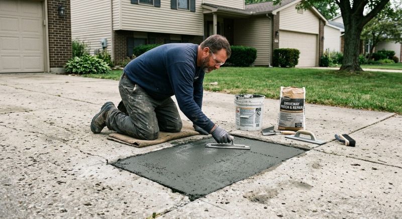 Driveway Spalling Repair in West Des Moines, IA