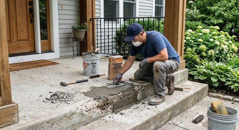 Chipped Concrete Repair in Corpus Christi, TX